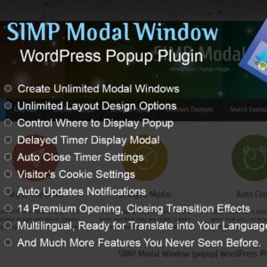 Simp Modal Window - WordPress Plugin